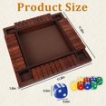 thumbnail image 2 of Shut The Box Game Wooden (2-4 Players) with Dices for Classroom, Home, Party and Pub, Math Games Classics 4 Sided Tabletop Version Easy to Learn (Big Classic Color 1 Pack), 2 of 14