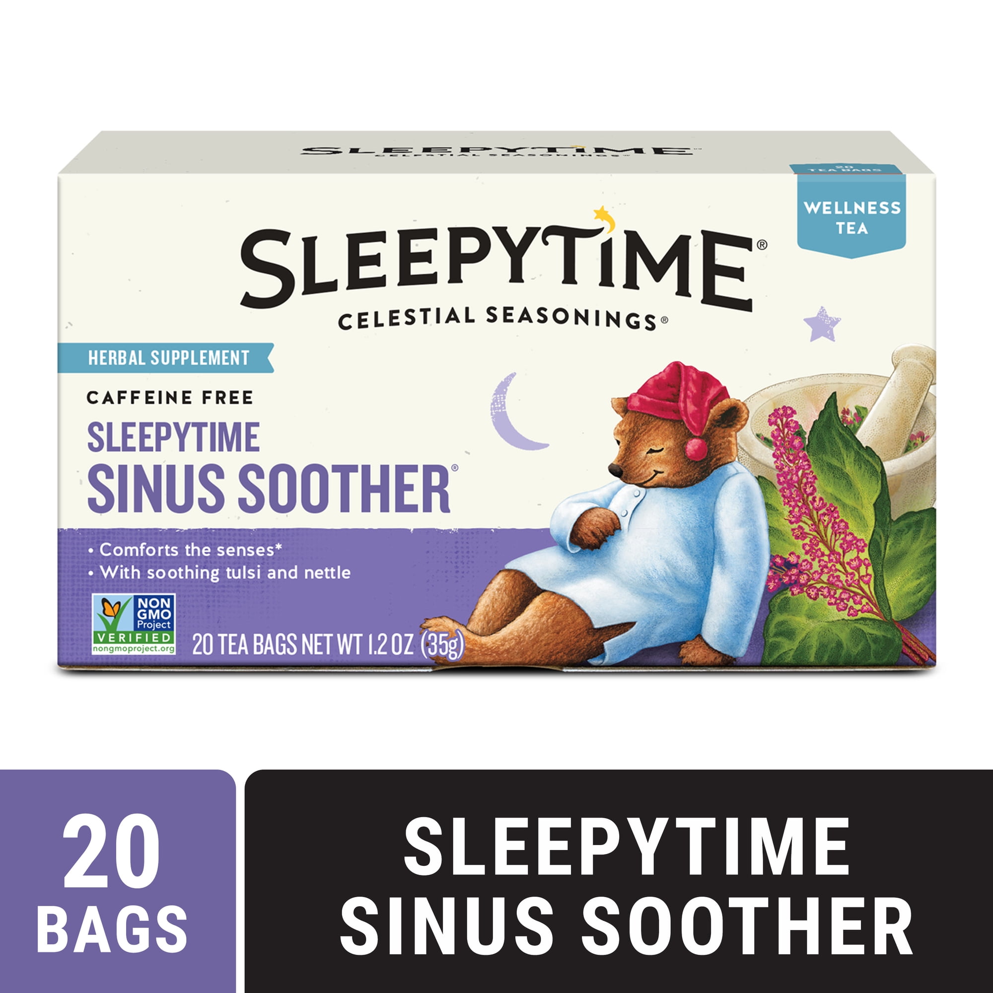 Celestial Seasonings Sleepytime Wellness Sinus Soother Herbal Tea Bags (20 Count)