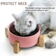 thumbnail image 4 of Laklulu Cuencos para mascotas,Juego de cuencos de cerámica para perros y gatos con soporte de madera para comida y agua,Cuencos antideslizantes para mascotas, 4 of 6