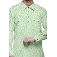 thumbnail image 4 of Atasi Printed Pathani Kurta With Salwar For Men Indian Summer Ethnic Set, 4 of 5