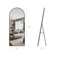 thumbnail image 5 of JOINSUN 71"x26" Arched Full Length Mirror with Stand Aluminum Frame Floor Mirror for Bedroom,Black, 5 of 5
