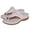 White, variant on NOKIO Women's Summer Toe Wedge And T Shaped Oversized Beach Sandals And Slippers Women's Comfortable Arch Support Summer Orthotic Flip Flops Sandals