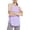 Purple, variant on CAIXIA Racer Back Tank Tops Womens Sleeveless Cropped Tank Tops Crewneck T-Shirt Running Yoga Active Shirts Oversized Racerback Breathable Tee,White