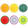thumbnail image 4 of Toystoory Posavasos de silicona duradero para frutas, posavasos de silicona para taza de té, soporte para bebidas, mantel individual Mostrada Naranja PC 1, 4 of 6