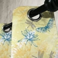 thumbnail image 3 of Ambesonne Dragonfly Grommet Curtain, Water Lilies, 50" x 72", Pale Yellow Blue, 3 of 6