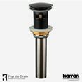thumbnail image 2 of Karran Usa PUOF25MB Karran PUOF25MB Pop-Up Vanity Bowl Drain - Black, 2 of 5