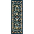 thumbnail image 2 of Rugs.com Aurelia Collection Rug – 6 Ft Runner Navy Blue Medium-Pile Rug Perfect For Hallways, Entryways, 2 of 3