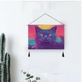 thumbnail image 6 of WOBOGO Cat before Sunset Living Room Canvas Wall Art Bedroom Study Framed Canvas Print Artwork Home Office Decorations 24.5×16.7in, 6 of 6