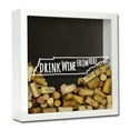 thumbnail image 3 of Torched Tennessee Drink Wine Shadow Box Wall Mount Decor 13"x13"x3" Gray, 3 of 8