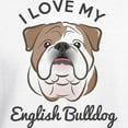 thumbnail image 3 of CafePress - I Love My English Bulldog Hooded Sweatshirt - Pullover Hoodie, Hooded Sweatshirt, 3 of 4