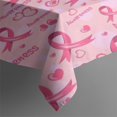 thumbnail image 3 of Pink Breast Cancer and Love Rectangle Tablecloth 60"x84",Waterproof Polyester Rectangle Table Cloth, Wipeable Spillproof Polyester Tablecloth for Dining, Camping, Indoor and Outdoor, 3 of 5
