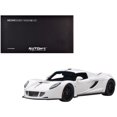 thumbnail image 3 of Hennessey Venom GT Spyder World Fastest Edition White with Blue and Red Stripes 1/18 Diecast Model Car by Autoart, 3 of 4