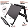 thumbnail image 4 of Portable Book Stand 180° Adjustable Book Holder for Reading Textbook Foldable Lightweight Book Rest (Black), 4 of 4