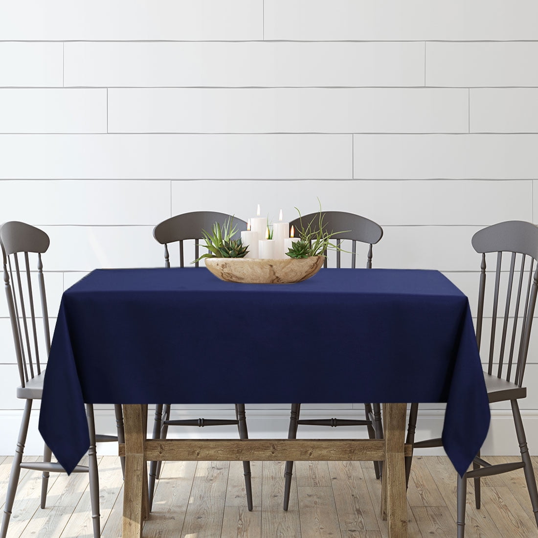 PiccoCasa Polyester Tablecloth Stain Resistant, Wrinkle Resistant and