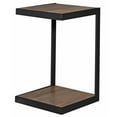 thumbnail image 1 of Pemberly Row Contemporary Solid Sheesham Wood C Table in Natural (Set of 2), 1 of 6
