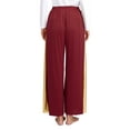 thumbnail image 4 of Zaldita Women Palazzo Pant Loose Fit Elastic Waist Wide Leg for Yoga Praise Dance Training Burgundy XXL, 4 of 7