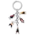 thumbnail image 3 of Demon Slayer Kimetsu No Yaiba Llavero Figura De Dibujos Animados Kamado Tanjirou Nezuko Acrílico Pendent Para Hombres Mujeres Accesorios, 3 of 4