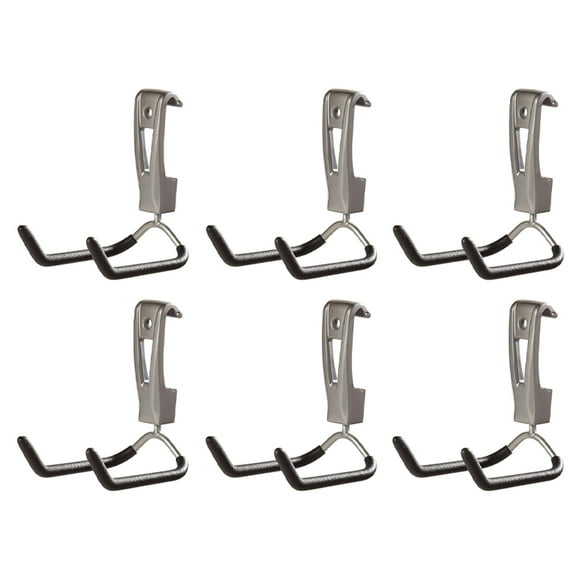 Rubbermaid Wall Mounted Rope, Hose Garage Storage Utility Hook (6 Pack)