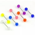 thumbnail image 6 of GKNET 7PCS/Set Glow In The Dark Luminous Barbell Tongue Rings Body Piercing, 6 of 7