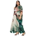 thumbnail image 4 of Oussum Peach Tribal Plus Size Polyester Long Kaftan Dresses for Women, 4 of 8