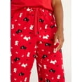 thumbnail image 4 of Joyspun Women's Flannel Sleep Pants, 30” Inseam, Sizes XS-3X, 4 of 6