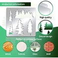 thumbnail image 4 of 1pc Pine Tree Stainless Steel Stencil Template Forest Metal Journal Stencils Templates Tool, 4 of 9