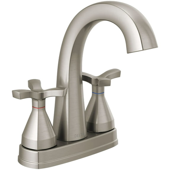 Delta 257756-Mpu-Dst Stryke 1.2 GPM Centerset Bathroom Faucet - Brilliance Stainless