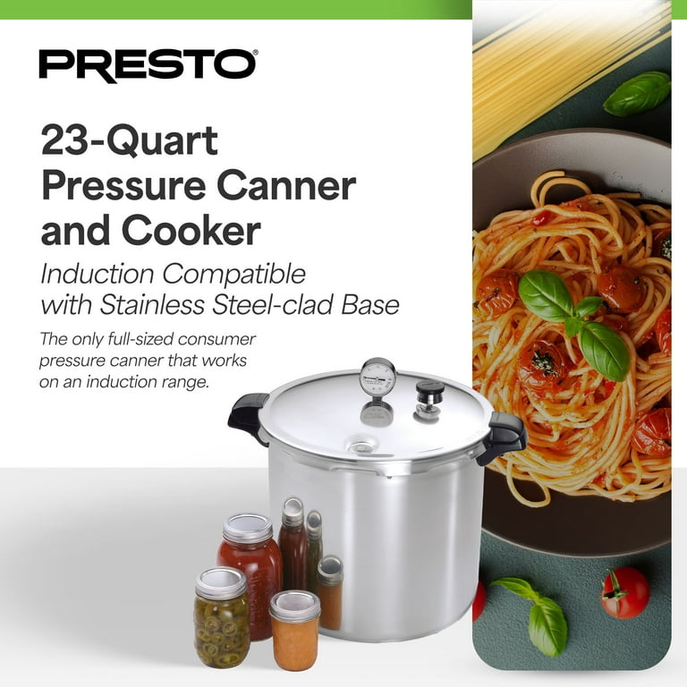 Presto 23Qt Induction-Compatible Pressure Cooker with Precise