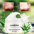 thumbnail image 4 of Lanbena Crema Magica Removedor Puntos Negros Espinillas Mascarilla Nasal Piel Mixta Unisex Dia o Noche 30 Gramos + 60 Tiras, 4 of 6