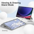 thumbnail image 6 of JETech Case for Samsung Galaxy Tab S9 Ultra 14.6 Inch with S Pen Holder, Soft TPU Tri-Fold Stand Protective Tablet Cover, Support S Pen Charging, Auto Wake/Sleep (White), 6 of 6