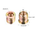 thumbnail image 3 of M8x15mm Threaded Insert Nuts Carbon Steel Zinc Plated 20 Pack, 3 of 3