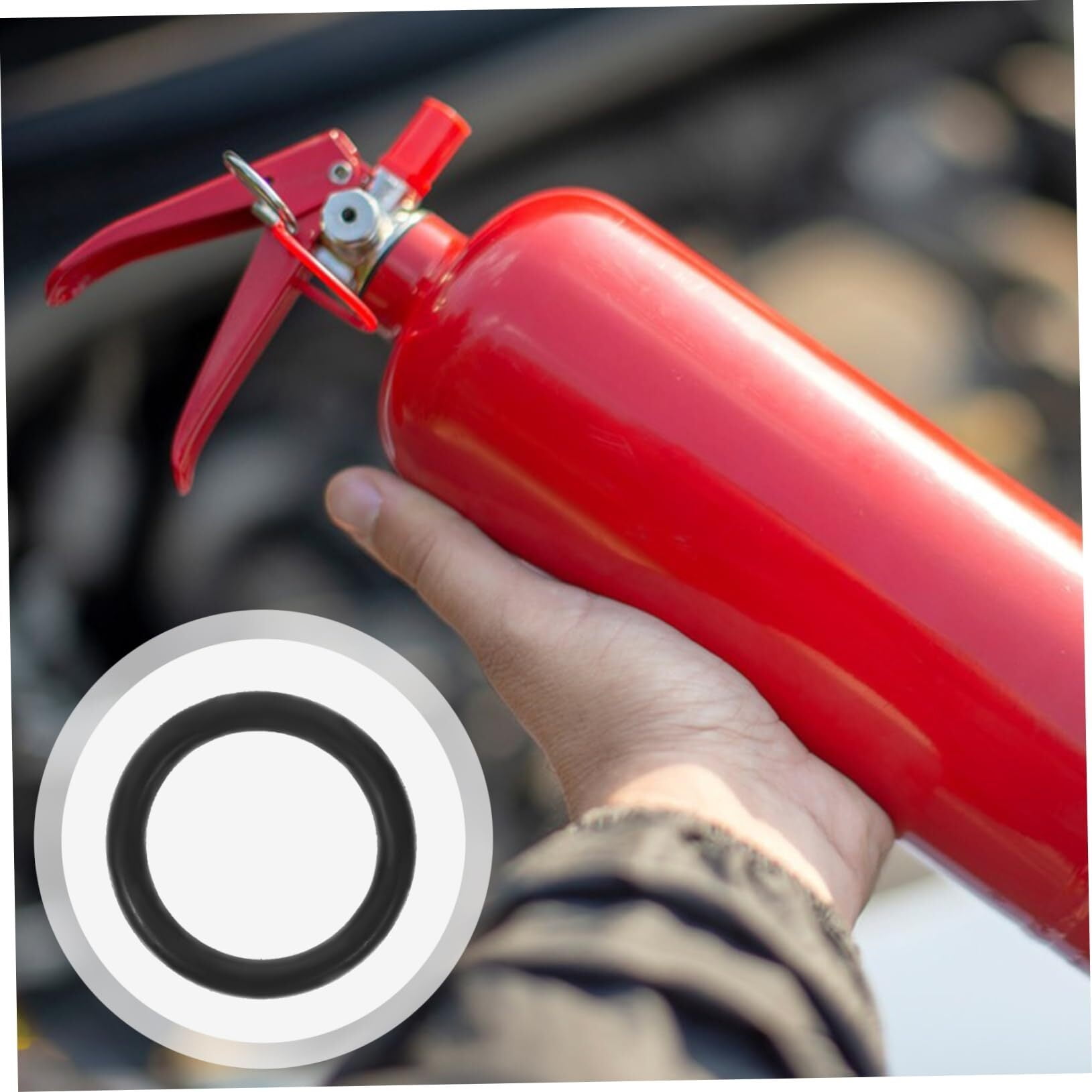 150pcs Fire Extinguisher Accessories Spray Nozzle for Hose Hooks Candle Making Kit Hose Spray Nozzle Kits Hose Fittings Gas Can Spout Gasket Fire Extinguisher Stand Black Rubber