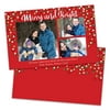 Personalized Merry And Bright 3 Photo Holiday Card