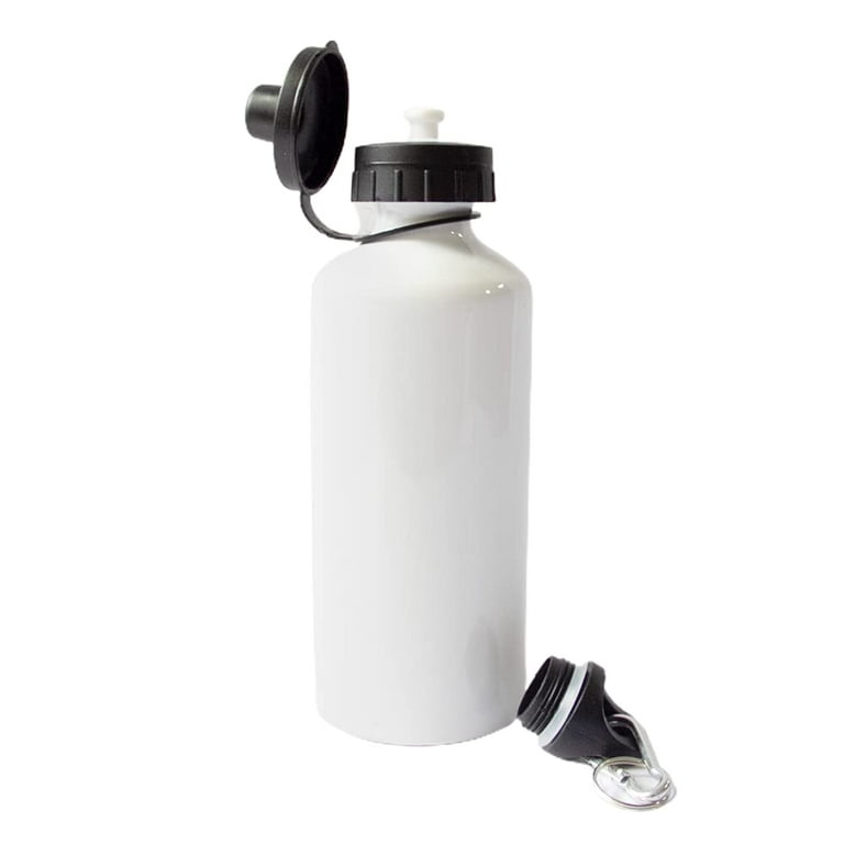 600ml Blank Coated Sublimation Aluminum Water Bottle White Sport Bottle