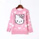 thumbnail image 3 of Hello Kitty cuello redondo de felpa engrosada dibujos animados niños suéter niñas suéter de algodón Otoño Invierno pulóver ropa de moda, 3 of 5
