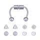 thumbnail image 2 of Aros Falsos Reutilizables de Acero Inoxidable Sunnimix para Mujeres, 2 of 7