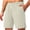 Mens Shorts Beige, variant on Hiking Outdoor Sports Shorts for Men Drawstring Elastic Waist Multi-Pockets Short Pants with Reflective Strip Fathers Gift