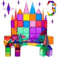 thumbnail image 5 of Juego de 60 piezas, 60 uds., azulejos de construcción magnéticos, bloques de construcción 3D magnéticos transparentes, tableros de construcción, creatividad más allá de la imaginación, XianweiShao 8390611992118, 5 of 5