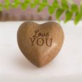 thumbnail image 4 of Little Pocket Hugss Wooden Heart Tokens, Compact Wooden Heart Tokens With Engraved "Love You" And Miss You Note Design, Ideal As Isolation Gift For Someone You Love Or Decorative, 4 of 4