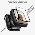 thumbnail image 3 of JETech Case with Screen Protector for Apple Watch Series 10 46mm, Overall Protective Cover, Built-in Tempered Glass Film High Sensitivity, 2 Pack (Black), 3 of 6