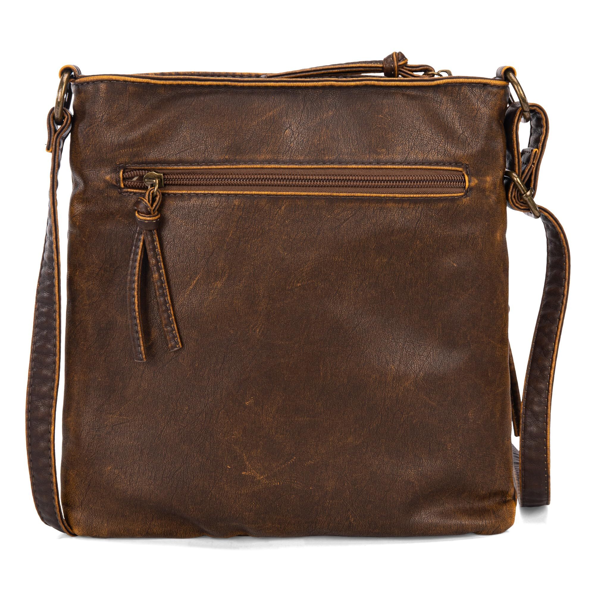 Montana West Women's Crossbody Bag Vegan Leather Brown photo 4
