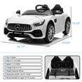 thumbnail image 7 of Kidzone 12V 45W Licensed Mercedes-Benz Ride On Car - White, 7 of 7