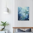 thumbnail image 3 of COMIO Vintage Ocean Beach Summer Starfish Canvas Wall Art Prints Decor for Coastal House Home Bedroom Living Room Bathroom Office,Marine Life Themed Paintings Art Decor, 3 of 4