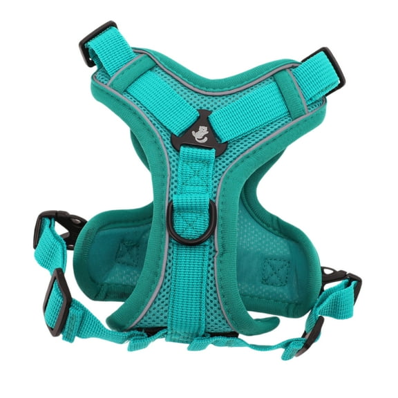 Unique Bargains Durable Cat Harness and Leash Set with Reflective Strip Escape Proof Vest Harnesses for Cats Lake Blue S