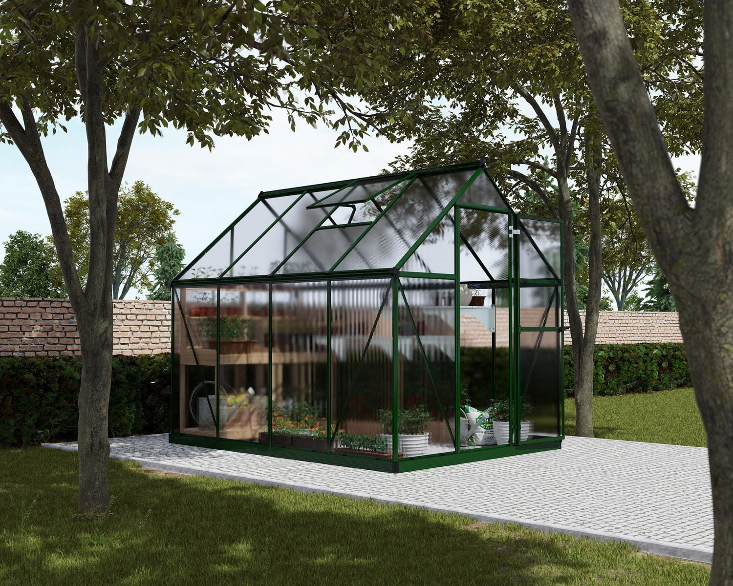 Canopia by Palram Mythos 6 ft. x 8 ft. Greenhouse - Green