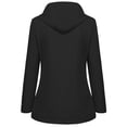 thumbnail image 3 of WTOBBY Women's Plus Size Waterproof Sun Jacket - Fleece Lined Hooded Outdoor Sportswear for Hiking, Cold Weather and All Season Protection ,Black L, 3 of 3