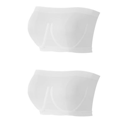 Wire-Free Push up Bras for Women Convertible Bra Feature V-Neck Wire-Free Bra Style W-1821 Hook and Eye Closure Sports Bra White M