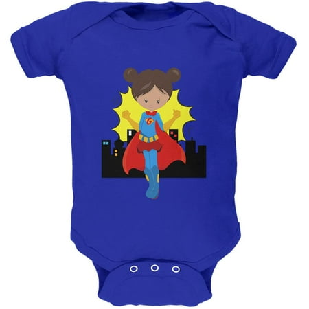 

I m a Girl What s Your Superpower Soft Baby One Piece Royal 9-12 M