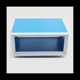 thumbnail image 4 of Caja de Conexiones Caja de Proyectos ElectróNicos Rectangular de Metal Caja Preventiva de Bricolaje Caja de AlimentacióN Resistente A la CorrosióN Azul Duradero, 4 of 5