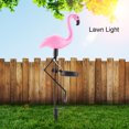 thumbnail image 4 of Lámpara de estaca decorativa para exteriores con flamenco, luz LED para jardín con energía Solar, para camino de jardín y patio, 4 of 8